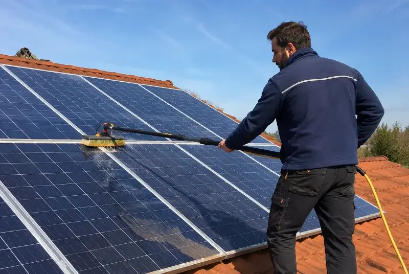 Nettoyage et entretien de panneaux solaires à Cléguérec